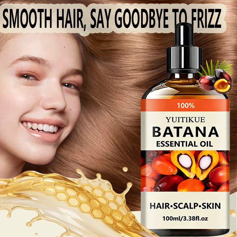 Yuitikue 100% Pure Batana Essential Oil, 100ml Natural Multi-Use Oil for Hair Growth, Scalp Care & Skin Moisturizing Peaceful Pleasures Health and Wellness