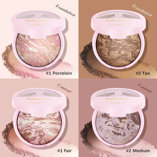 Baked Pressed Powder Foundation – Bronzer, Contour & Glow Pressed Powder Foundation Oasis Select