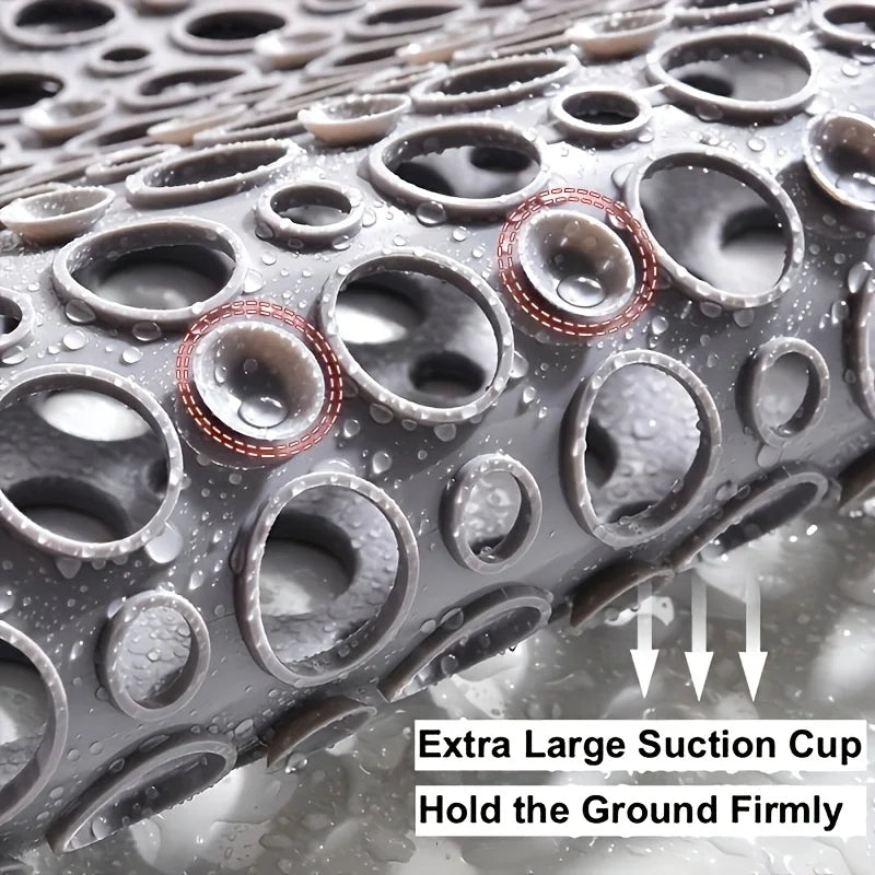 Non-Slip Bath & Shower Mat | Suction Cups & Drain Holes