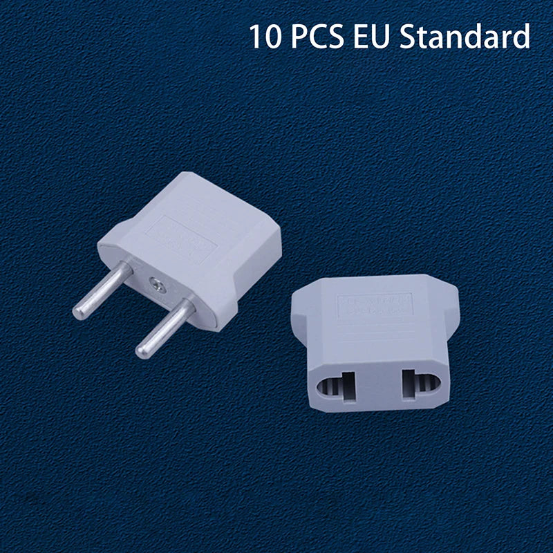 New 5/10Pcs Us To Eu Conversion Plug Eu To Us Us To Au Flat Plug To Dual Use Peaceful Pleasures Health and Wellness 0 A4 10pcs