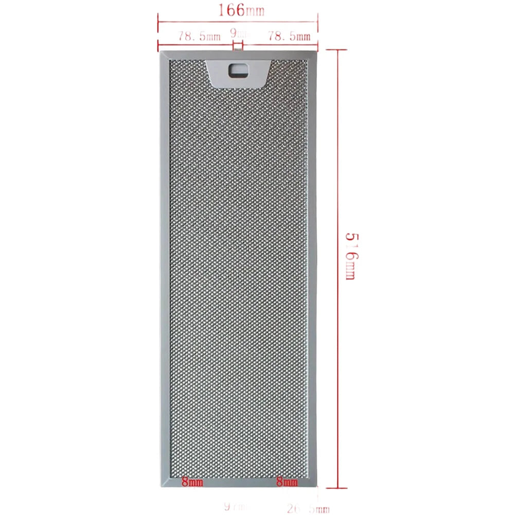 Range Hood Oil Mesh Filter | European Style – 516×166/186mm