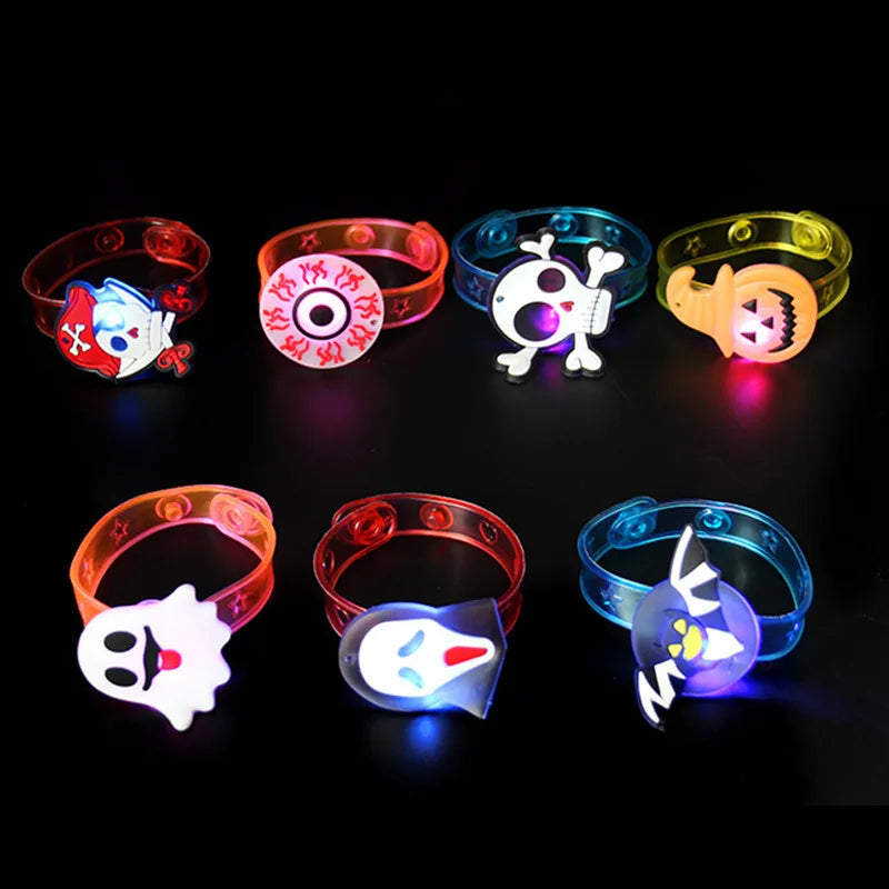 LED Glow Wristband & Necklace Set – Halloween Party Favors 12–120 PCS