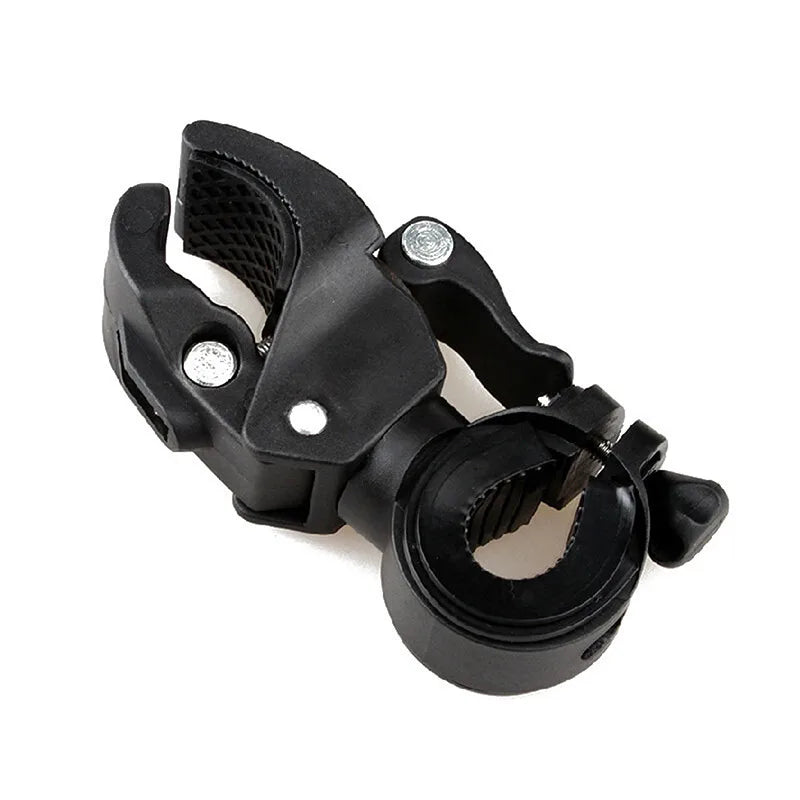 90/360° Rotating Bike Handlebar Flashlight Mount Clamp Holder