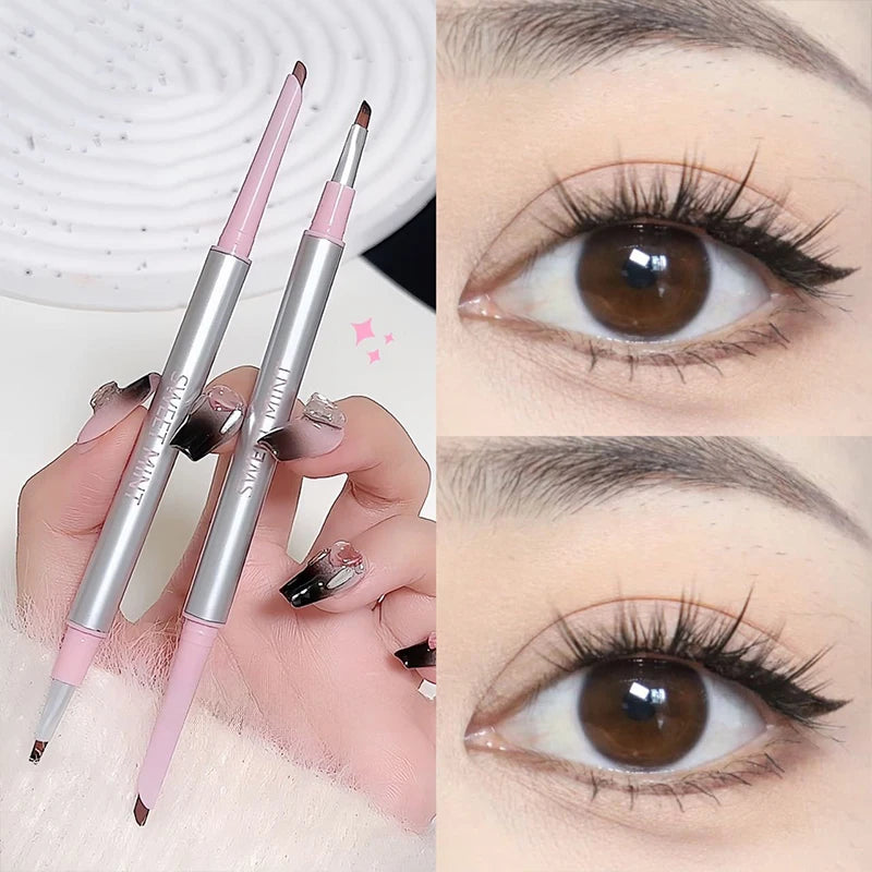 2-in-1 Waterproof Gel Eyeliner Pencil with Brush | Ultra Fine Tip