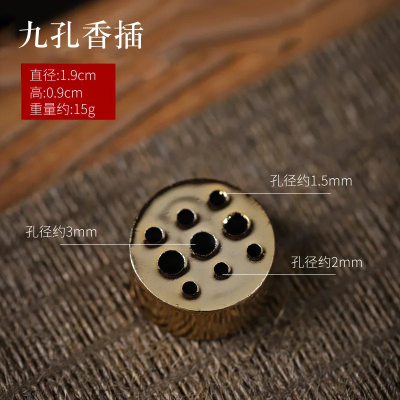 Brass Incense Burner Holder for Incense Stick Coil Bottle Gourd Shaped Copper Incense Holder Copper Censer 모기향 거치홀더 방향제 Peaceful Pleasures Health and Wellness type11