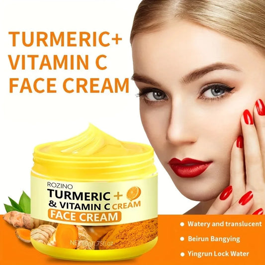 REAROYA Turmeric Vitamin C Face Cream – Moisturizing & Brightening Face Moisturizer Cream Oasis Select