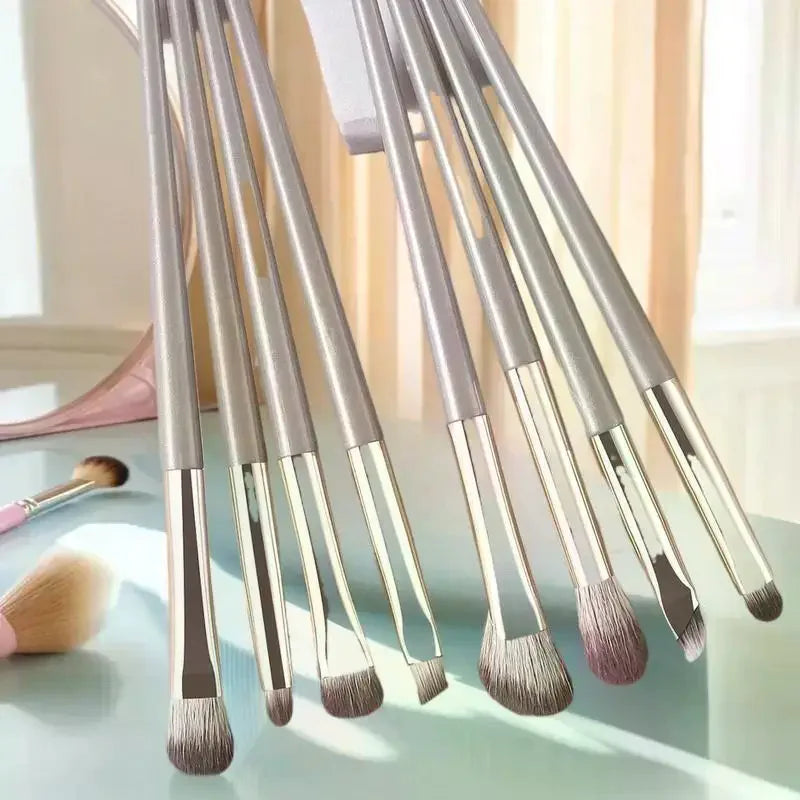 8pcs Eye Makeup Brushes Set Detail Eyeshadow Brush Makeup Brush Ultra Soft Eyeshadow Eyeliner Makeup Tool Peaceful Pleasures Health and Wellness