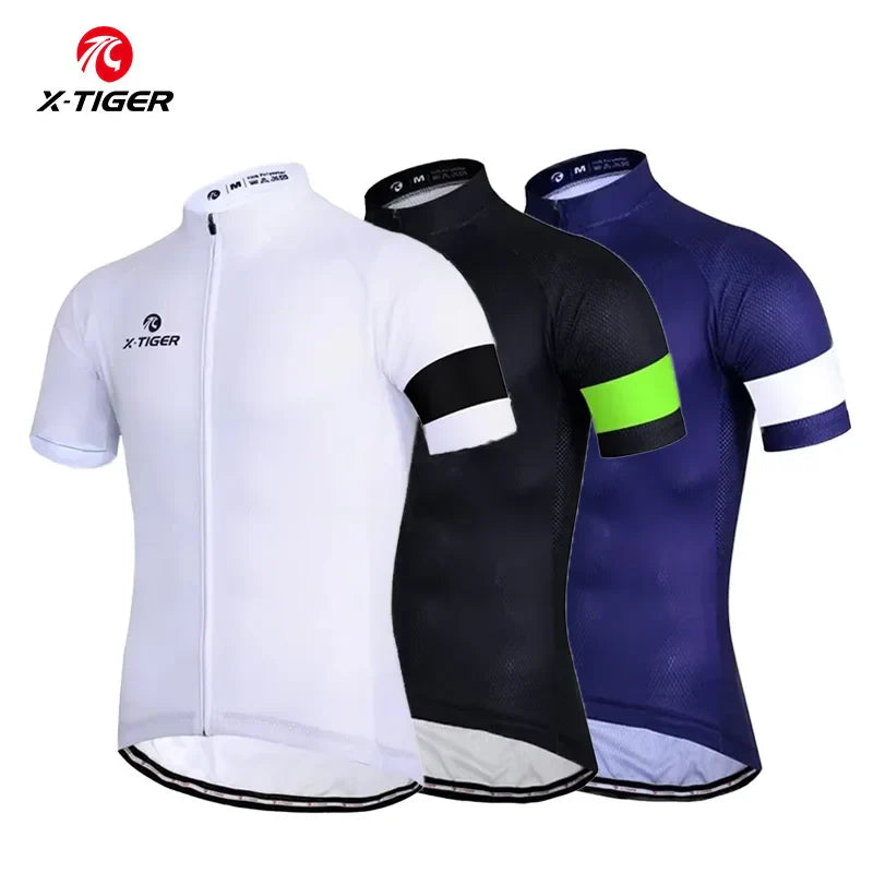 X-TIGER Men's Cycling Jersey – Breathable Quick-Dry MTB Shirt