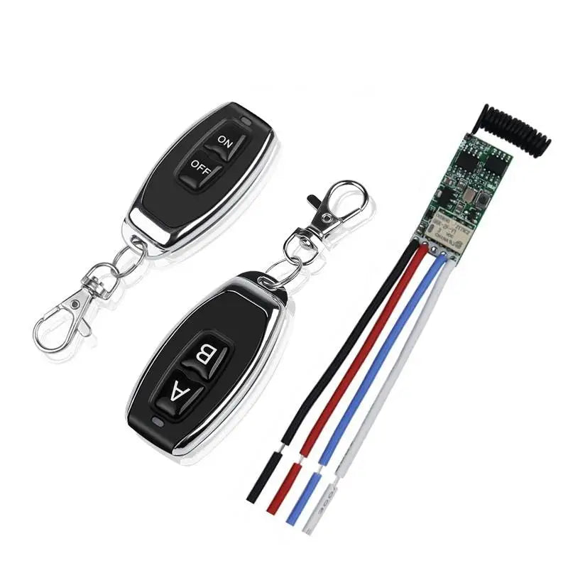 1Set 433mhz DC 3V 6V 12V 24V Mini Relay Wireless RF Remote Control Switch LED Lamp Controller Micro Receiver Transmitter Peaceful Pleasures Health and Wellness
