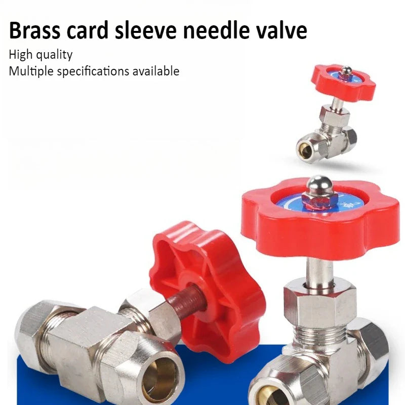 Copper Needle Globe Valve 6–12mm Nickel Plated | High Pressure