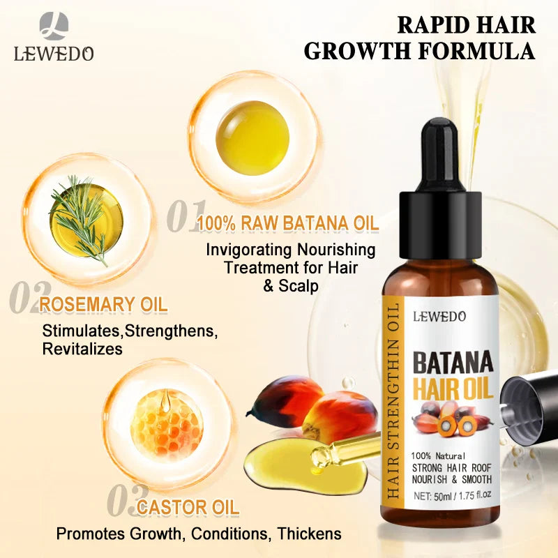 Lewedo Pure Batana Oil – Hair Growth & Nourishing Treatment 50ml