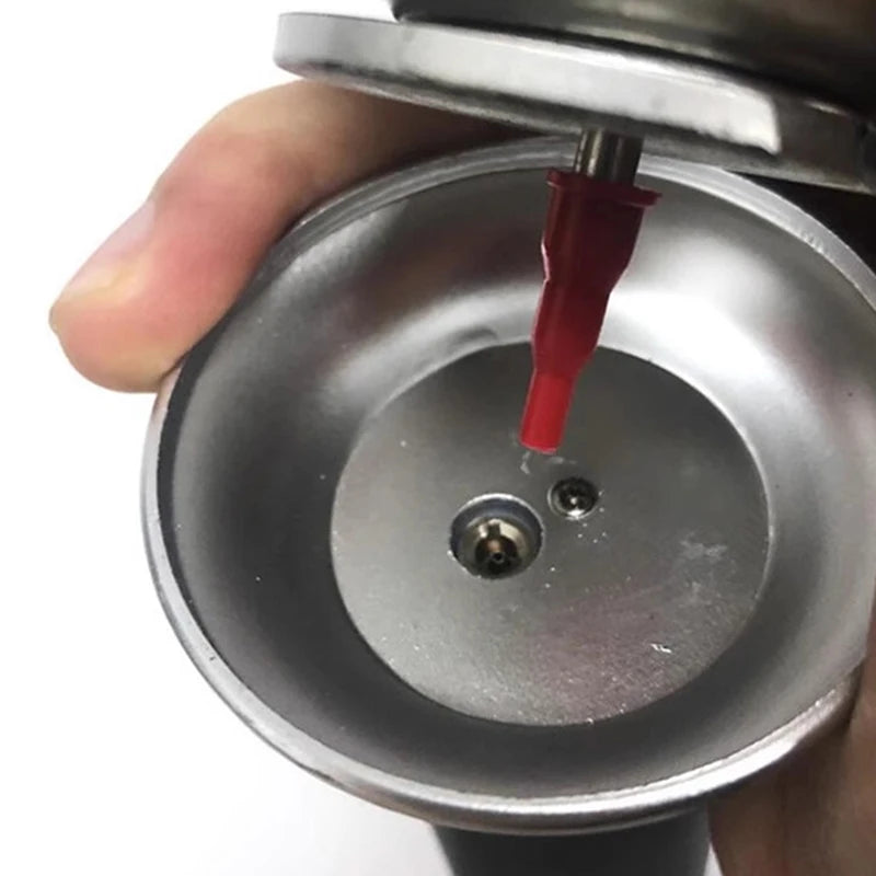 Red Black Butane Nozzle Adapter Convert Cassette Tank Into Inflatable Tank Gas Nozzle Connector Universal Refill Adapter Peaceful Pleasures Health and Wellness