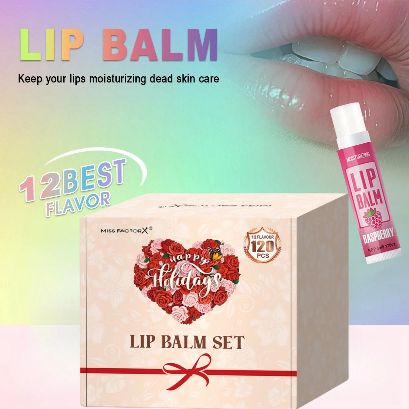 120pcs holiday gift box lipstick set moisturizing moisturizing and shiny Valentine's Day gift, luxury gift for women, and gift f Peaceful Pleasures Health and Wellness