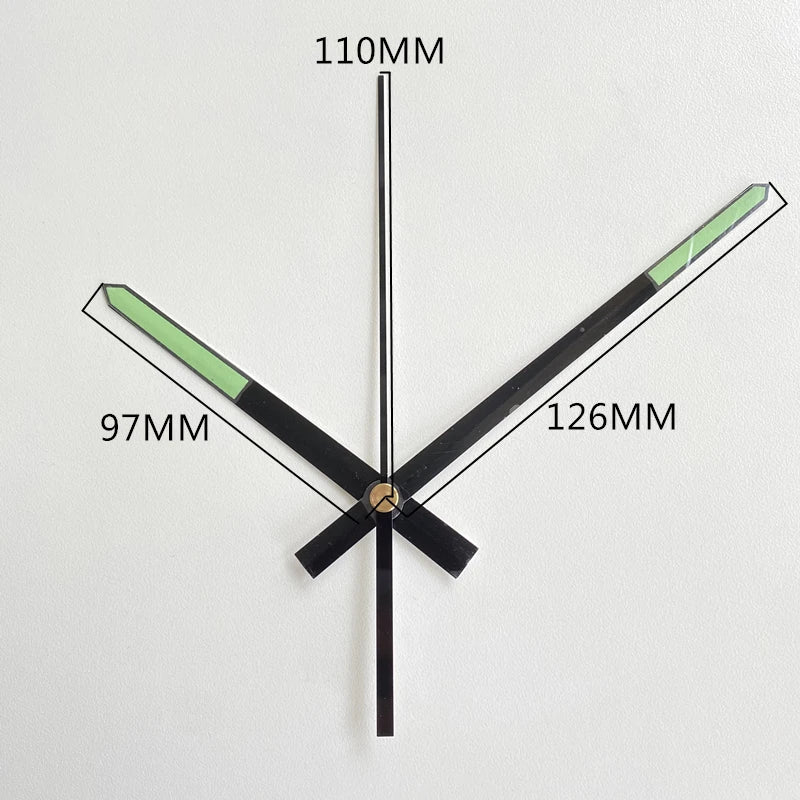 Silent Mute DIY Wall Clock Movement with Hands – Quartz Mechanism Repair Kit