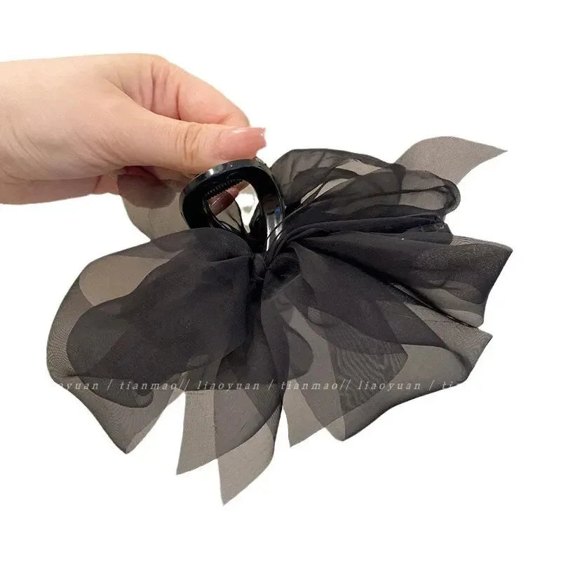Elegant Net Ponytail Braid Claw Clip Hairpin | Women's Hair Accessory