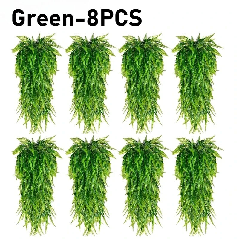 Artificial Hanging Fern Vines – Faux Persian Grass Wall Decor