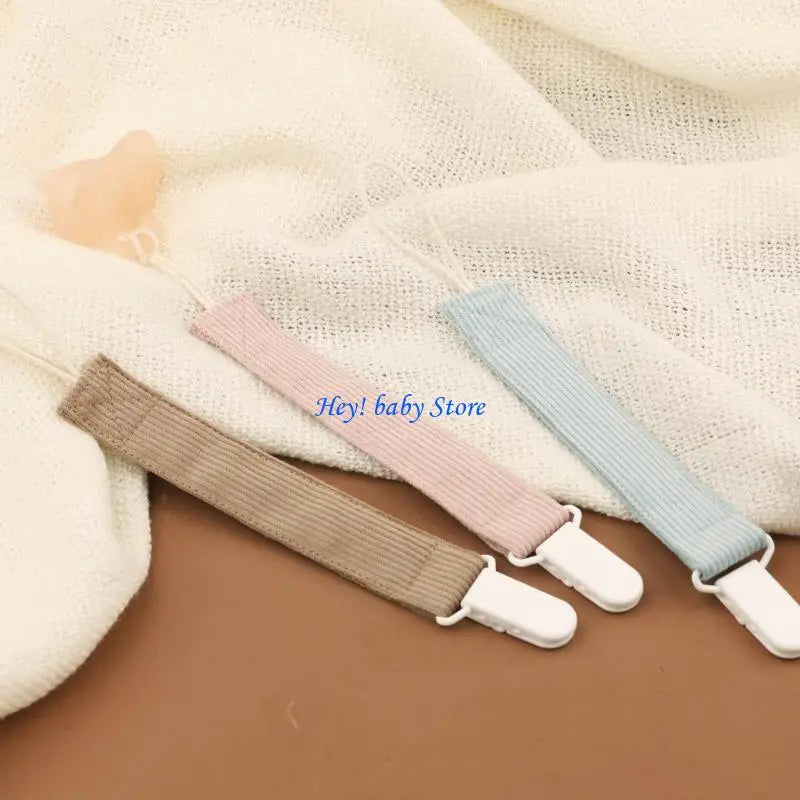 Baby Pacifier Chain Clip Teether Soother Strap – Cotton & Plastic