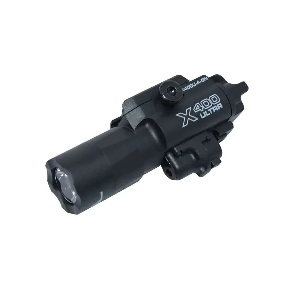 X400U 20mm Rail for Toy Airsoft Guns Hunting CS Matches & Wargames Nylon Two-in-one High-intensity Flashlight Laser Pointer Fit Peaceful Pleasures Health and Wellness 1pcs