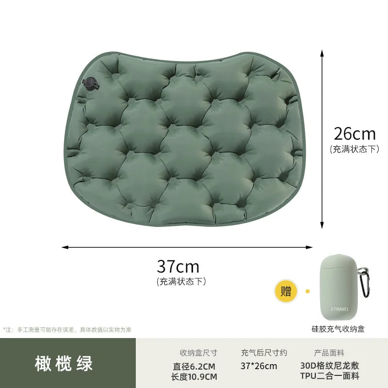 Inflatable Camping Mattress – Waterproof Sleeping Pad for Hiking Inflatable Sleeping Pad Peaceful Pleasures Health and Wellness green