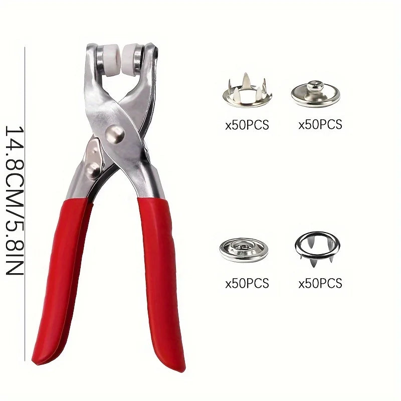 Stainless Steel Snap Fastener Pliers Easy-to-use DIY Clothing Button