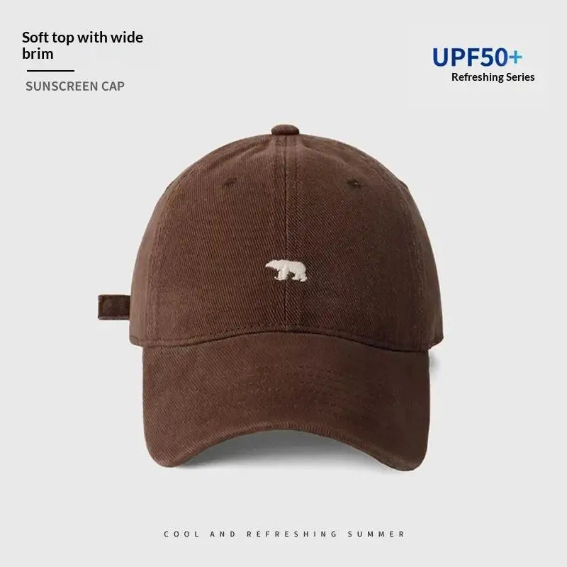 Unisex Bear Design Baseball Cap – Adjustable Soft Curved Brim