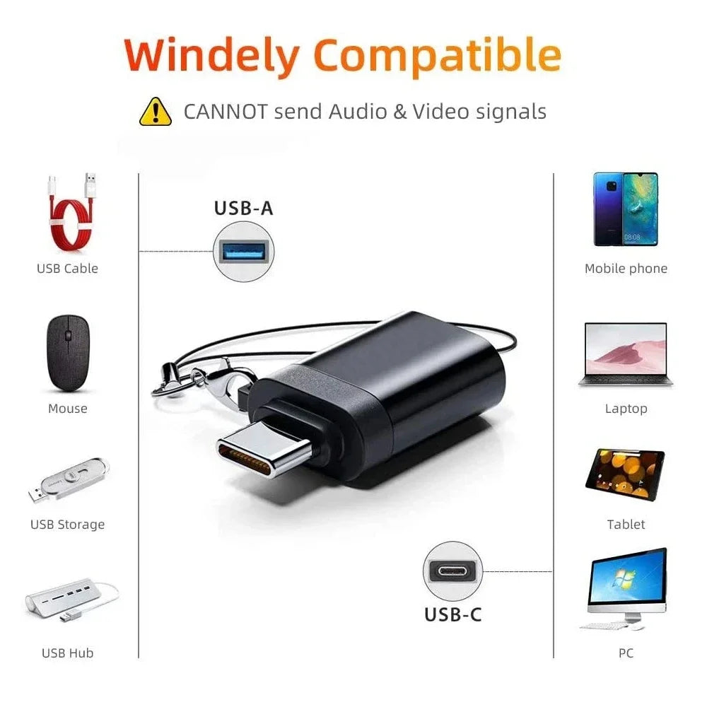 1-8PCS Type C To USB 3.0 OTG Adapter USB C Male To USB Female Converter For Laptop Macbook Samsung Xiaomi USB C OTG Connector Peaceful Pleasures Health and Wellness