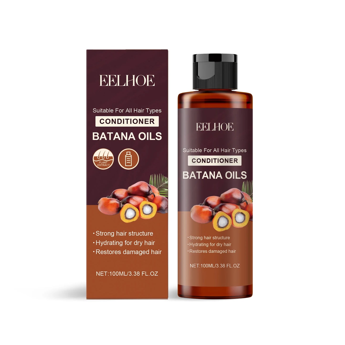 Eelhoe Batana Oil Hair Conditioner for Dry & Frizzy Hair 100ml Hair Conditioner Peaceful Pleasures Health and Wellness 100ml Boxed