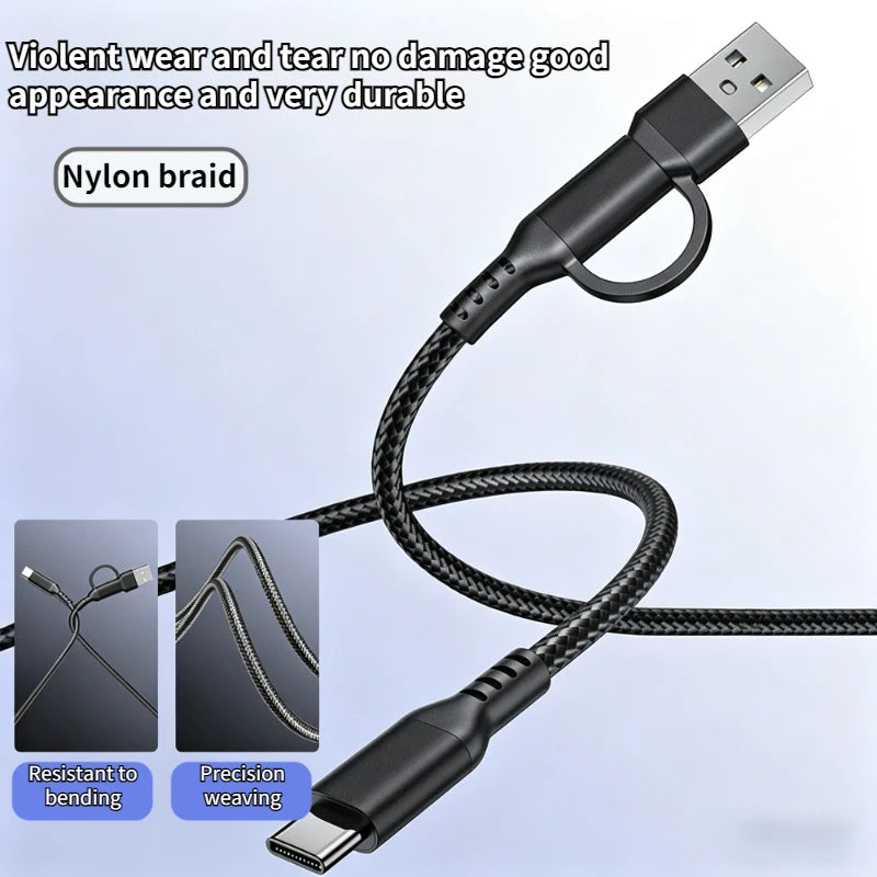 60w C To C line Two-In-One Charging Cable USB To Type-c Suitable For Mobile Phones And Tablets Fast Charging Data Cable Peaceful Pleasures Health and Wellness