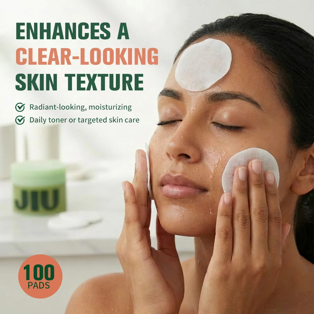 Toning & Brightening Face Pads Deep Moisturizing Tighten Enhance Radiance Soothing Sensitive Skin Circular Skincare Cotton Pad Peaceful Pleasures Health and Wellness