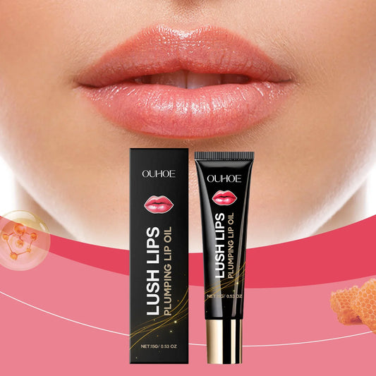 Ouhoe Lip Plumper Oil – Volumising & Moisturizing Gloss Lip Plumper Gloss Oasis Select
