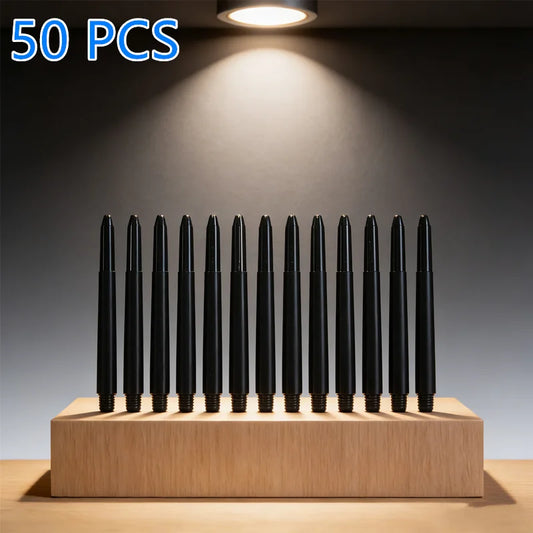 2BA Nylon Dart Shafts 50pcs 48mm with Protection Rings Value Pack Dart Shafts Peaceful Pleasures Health and Wellness