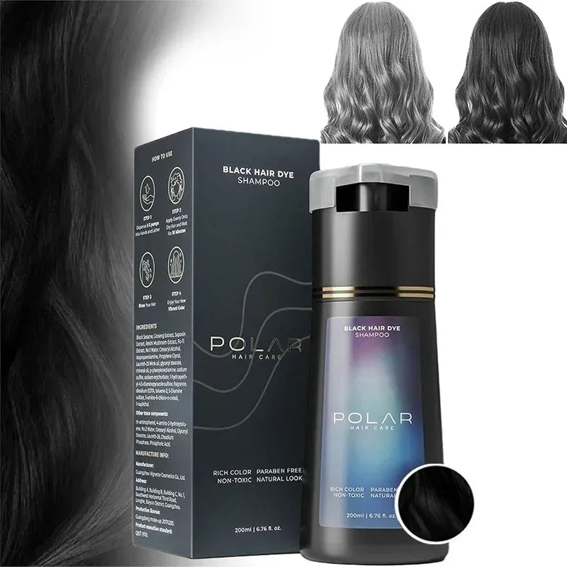 Hair Dye Shampoo – 5 Colors | Moisturizing & Repairing Color Shampoo for Men & Women Peaceful Pleasures Health and Wellness black