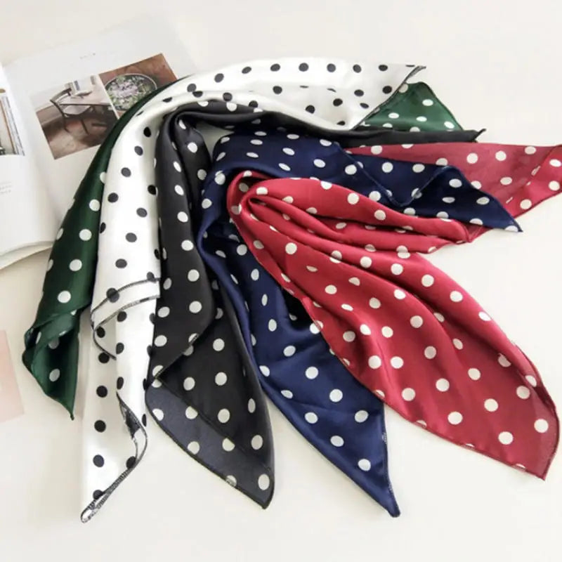 Leopard Print Polka Dot Square Scarf Small Scarf for Bag Decoration Collar Headband Spring Summer Fashion Accessories Peaceful Pleasures Health and Wellness