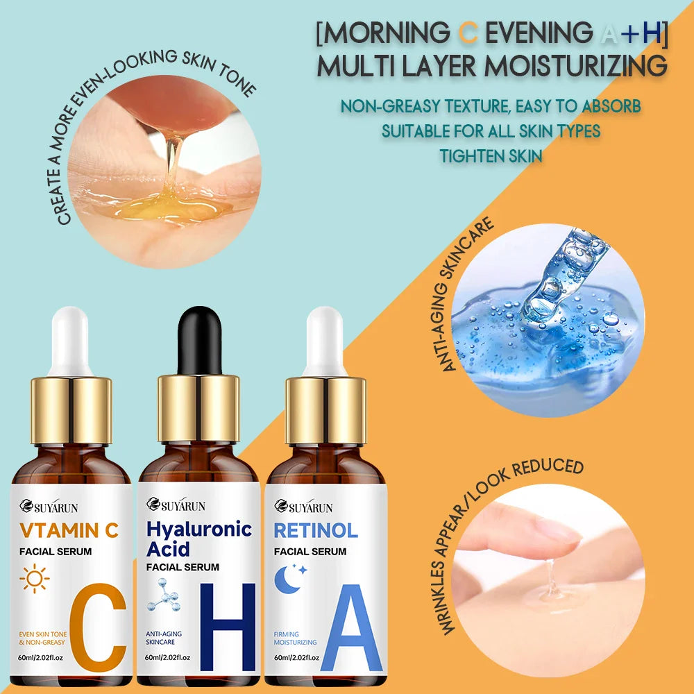 SUYARUN Vitamin C + Retinol + Hyaluronic Acid Serum Duo