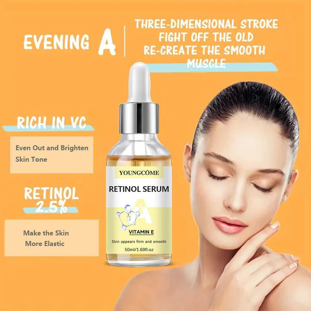 YOUNGCOME Vitamin C Serum with Retinol for Face - Brightening Hydrating Anti Aging Serum, Collagen Boost, Smooth & Firm Skin Peaceful Pleasures Health and Wellness
