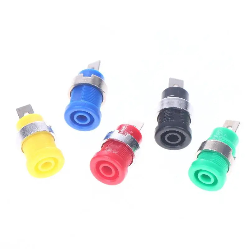 10Pcs Binding Post Adapters Ten For 4mm Banana Female Jack 4mm Banana Plug Connectors Panel Mount Socket Peaceful Pleasures Health and Wellness