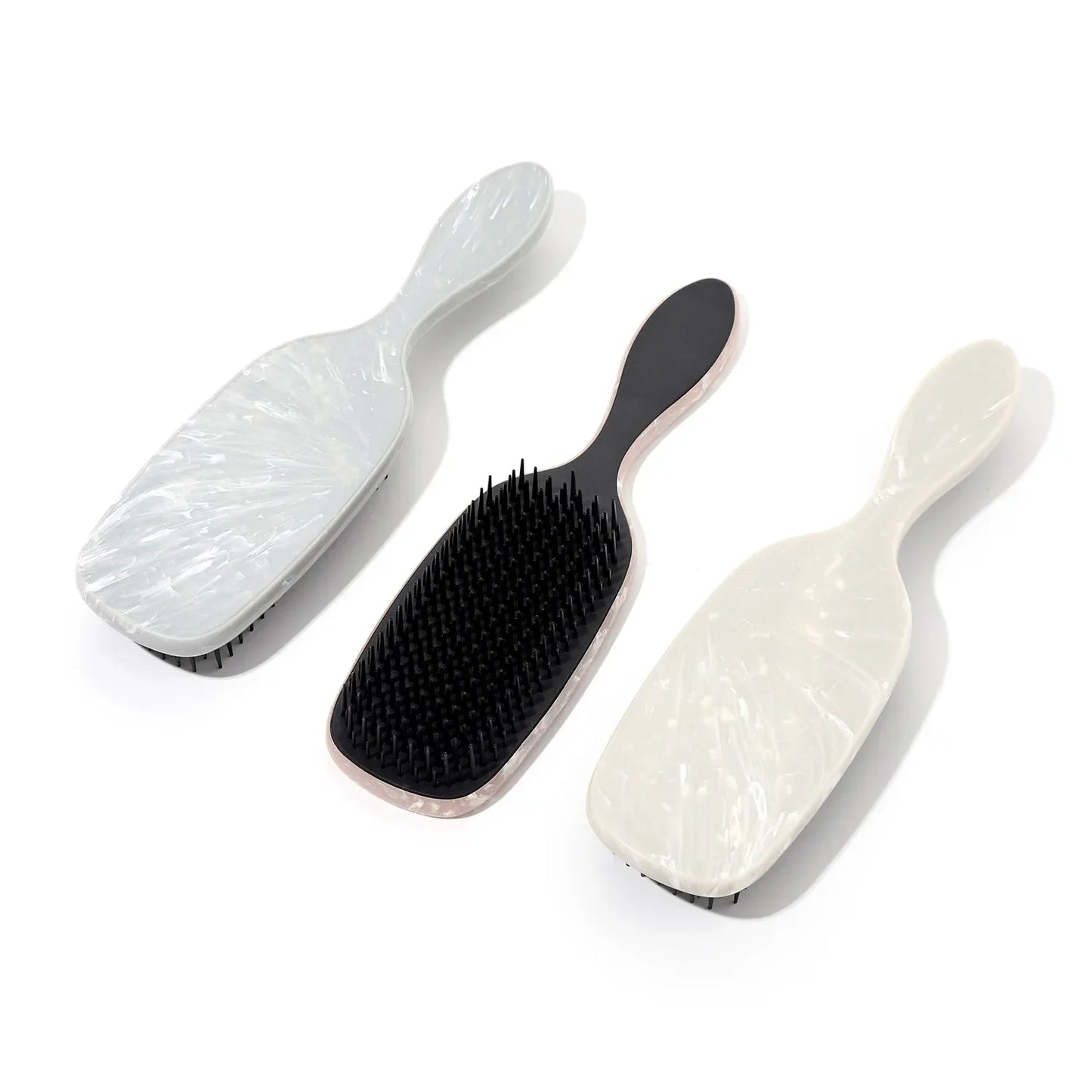 Marble Handle Hair Comb – Scalp Massager & Detangling Brush