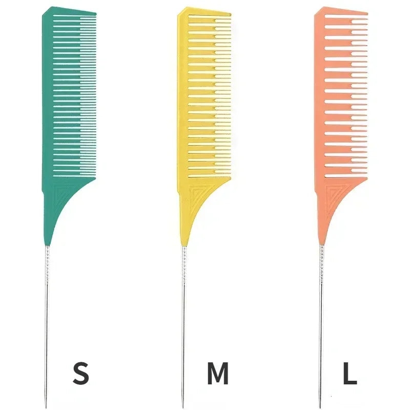 Hair Styling Combs, Tailed Comb Set, Coloring Dyeing Comb, Salon Tool, Sectioning Highlighting Weaving Cutting Comb, 3pcs Peaceful Pleasures Health and Wellness H