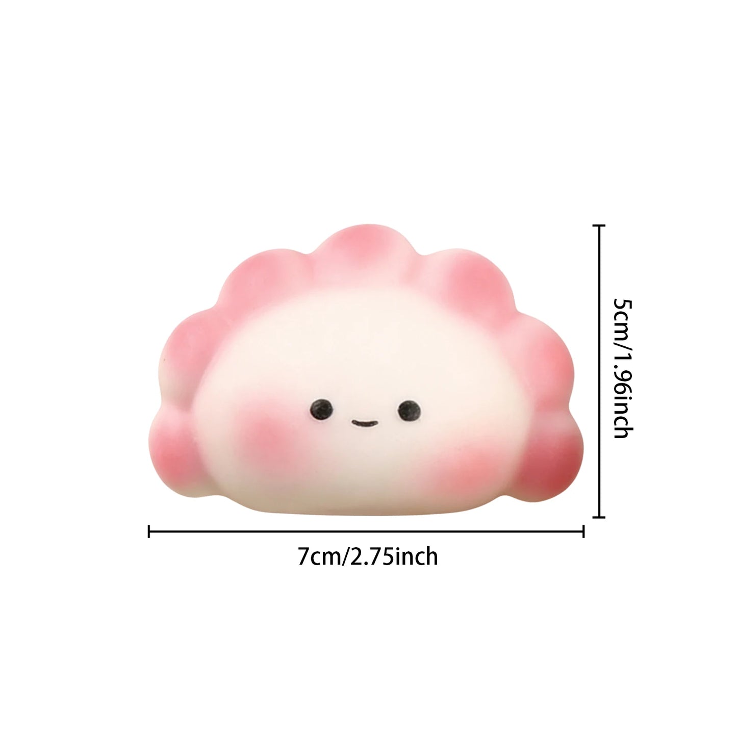 Dumpling Squishy Slow Rising Fidget Toy – Sensory Squeeze Ball