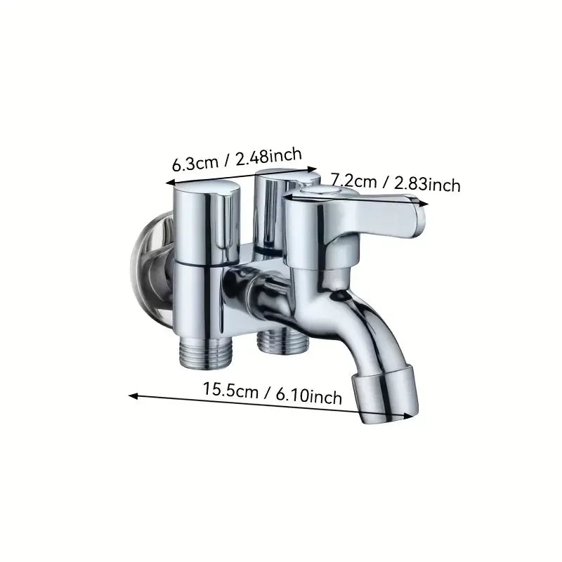 3-Way Stainless Steel Angle Valve | Bathroom & Toilet Fitting