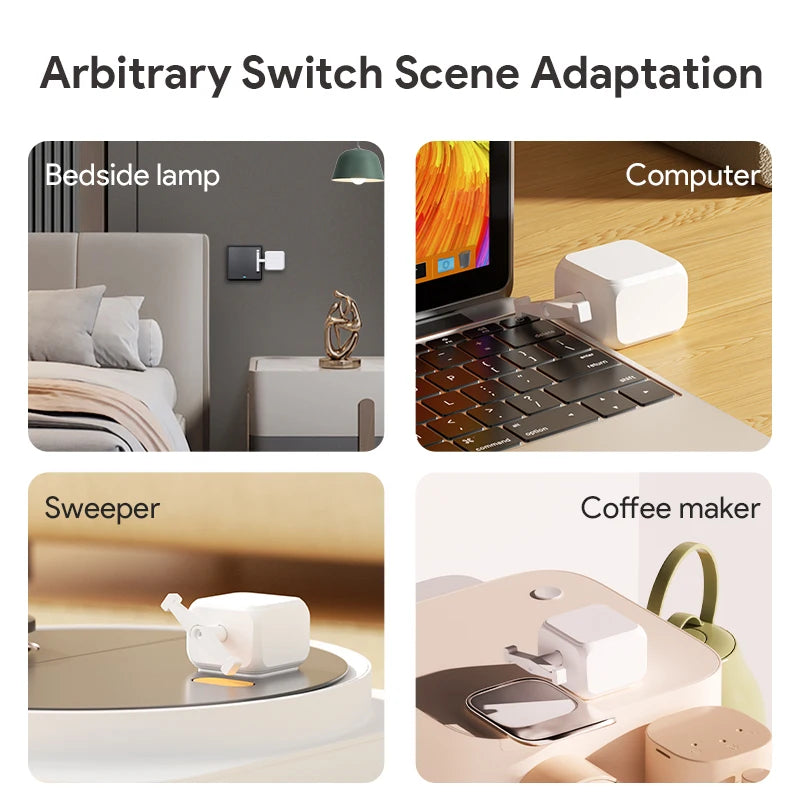 Tuya Bluetooth Fingerbot Robot Button Rocker Switch Remote Controller Press Robot Support Google Home Alexa Voice Assitant Peaceful Pleasures Health and Wellness