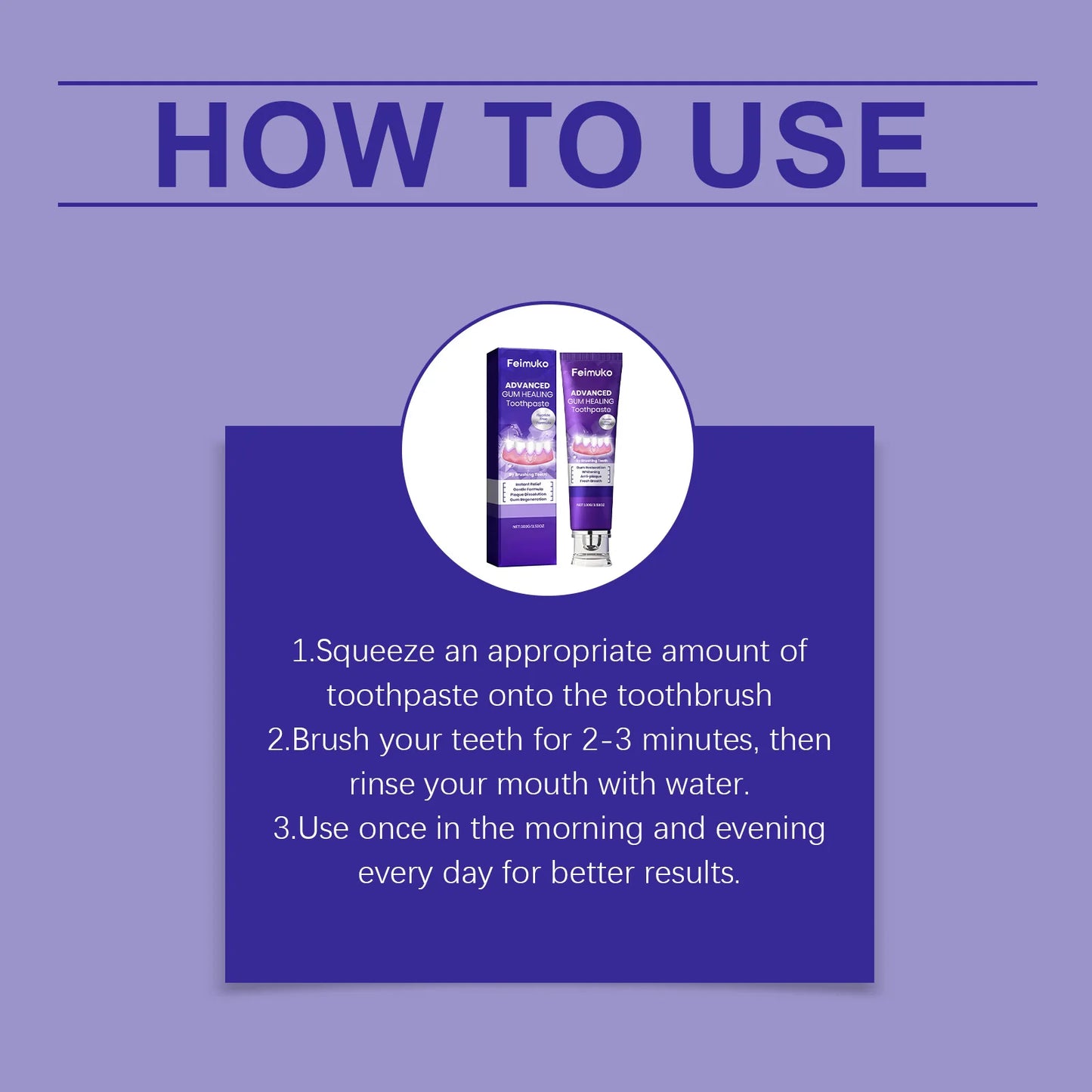 Feimuko Whitening Toothpaste – Plaque, Gum Care & Fresh Breath