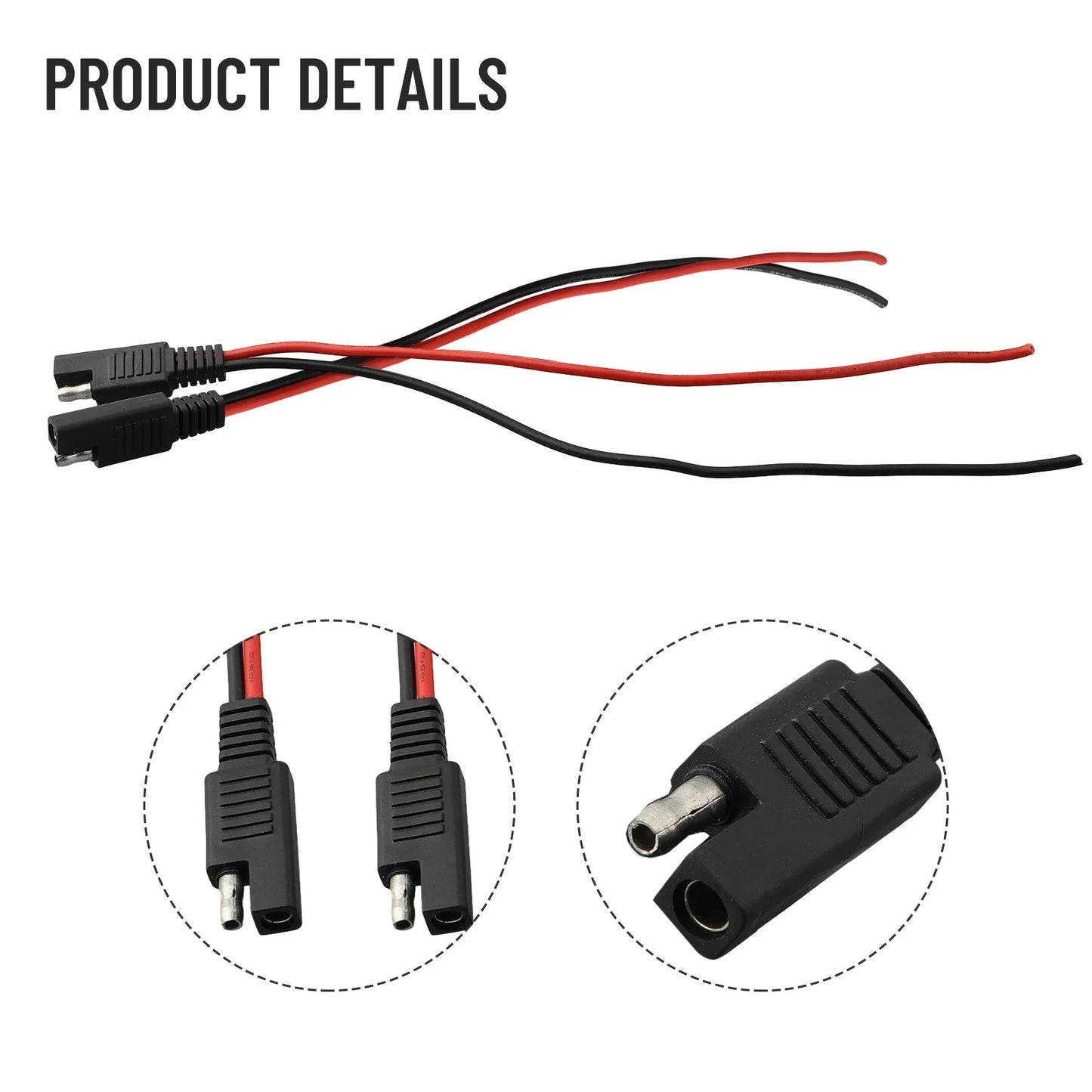 SAE Power Extension Cable | Solar Panel & Battery Connector