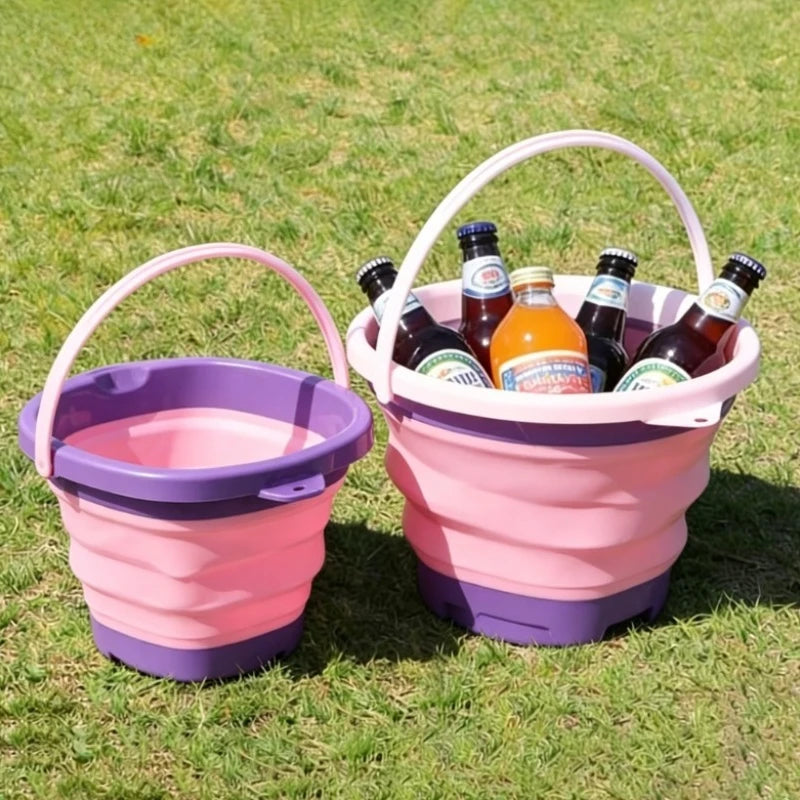 2L Collapsible Foldable Bucket – Portable Camping & Beach