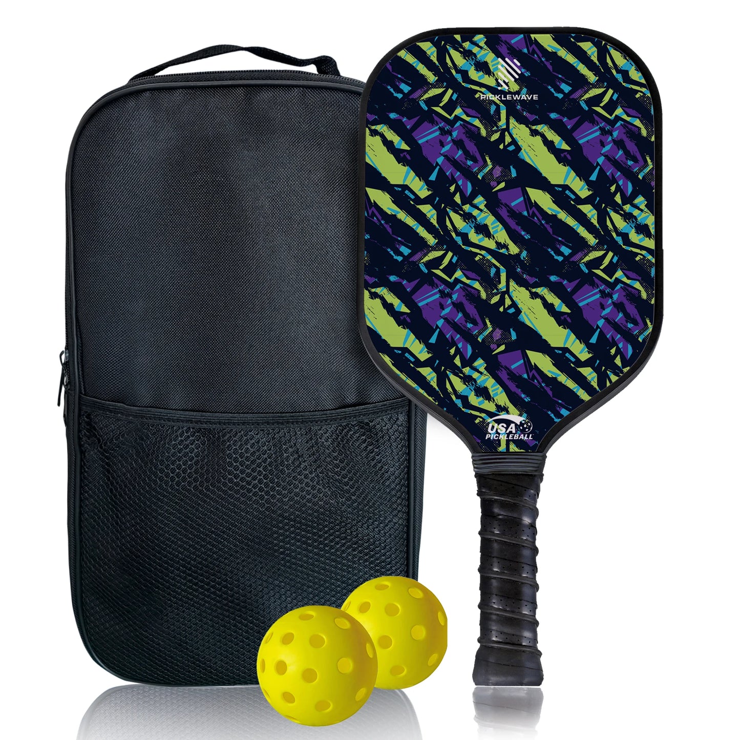 Tiger Zebra USAPA Pickleball Paddle | Fiberglass High Spin