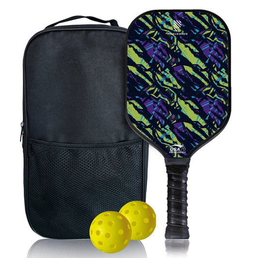 Tiger Zebra USAPA Pickleball Paddle | Fiberglass High Spin Pickleball Paddle Peaceful Pleasures Health and Wellness