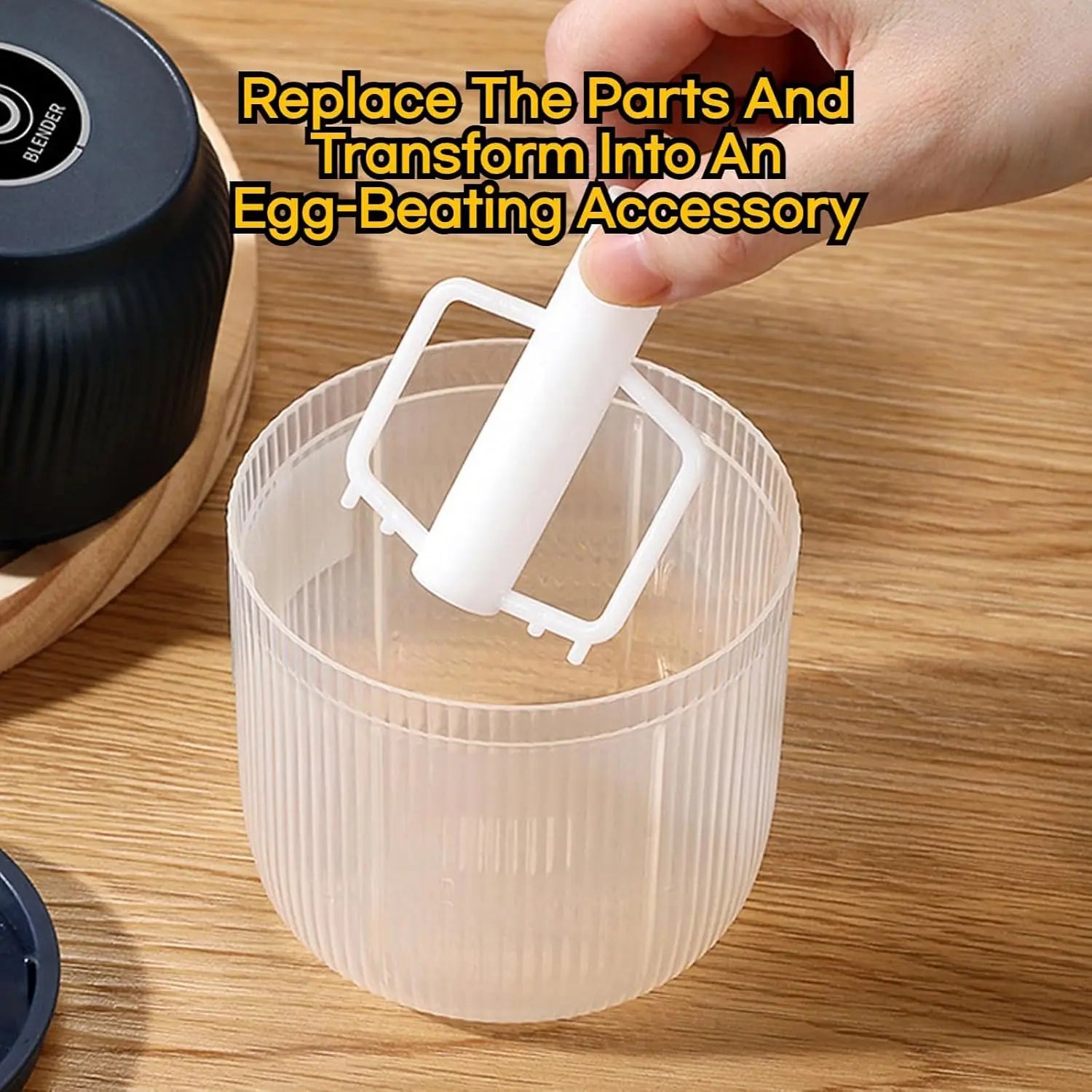300ml Capacity Electric Garlic Chopper, Mini Portable Veggie Cutter, 4 Sharp Stainless Steel Blades Mini Electric Food Chopper, Compact Size, Easy to Clean, One-Touch Operation (Blue) Peaceful Pleasures Health and Wellness