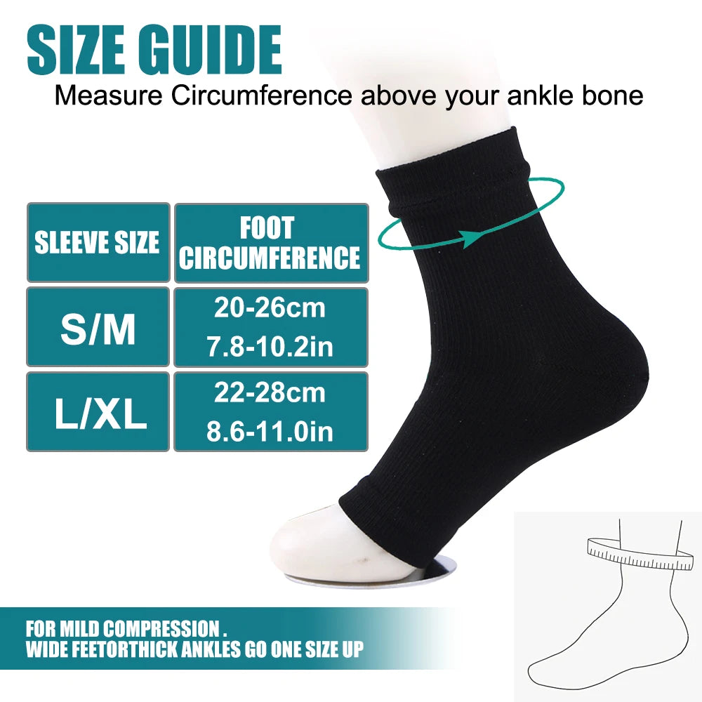 Soothe Socks Neuropathy Pain Relief | Ankle Compression Sleeve Ankle Compression Sleeve Peaceful Pleasures Health and Wellness