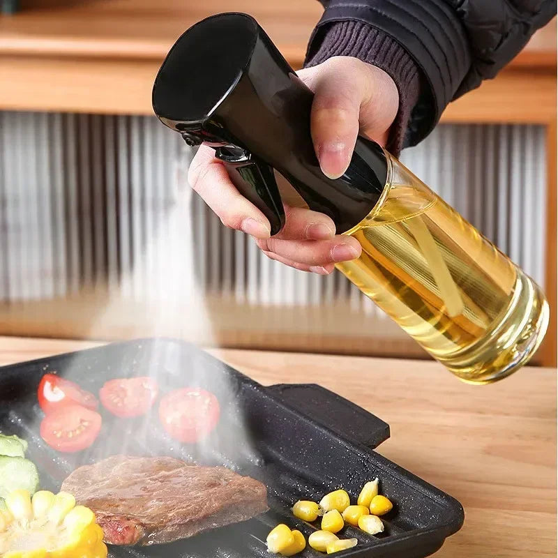 Push-Up Oil Spray Bottle for Cooking, BBQ & Camping | 200–500ml