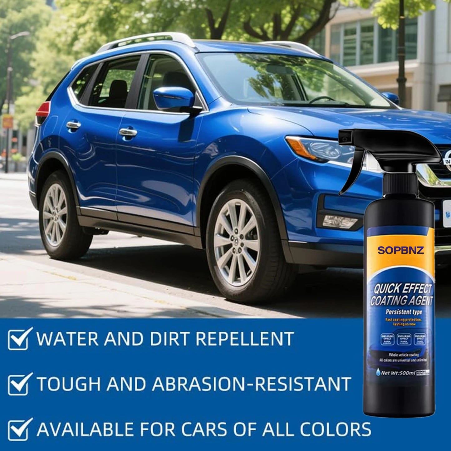 Ceramic Paint Sealant Ceramic Coating Maximum Gloss Shine Wax Extremely Hydrophobic Ceramic Spray Coating for Cars Peaceful Pleasures Health and Wellness
